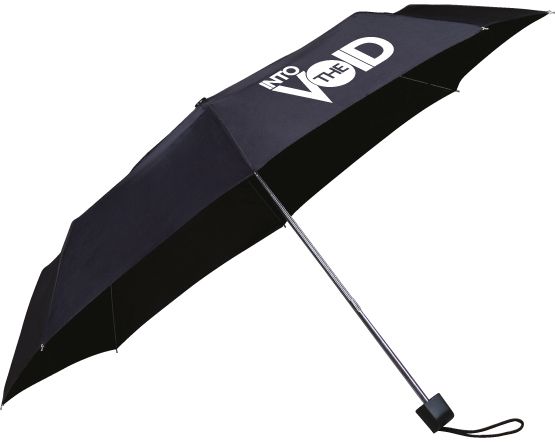 Black Entry Level Telescopic Umbrella With Matching Sleeve & Handle