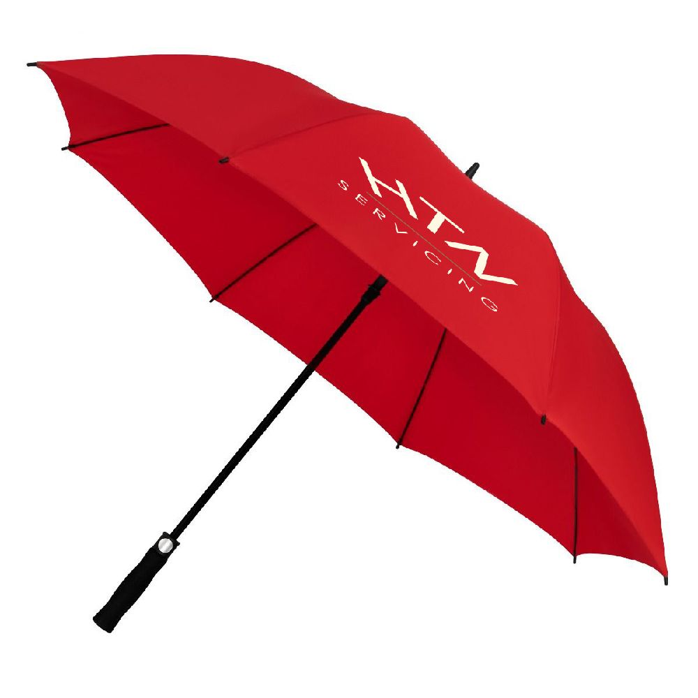 Gp-49 Golf Umbrella Automatic Windproof In Red